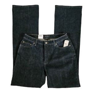 NWT very nice Women's Straight Leg Jeans - Dark Blue. Indigo Palms. Size 6R